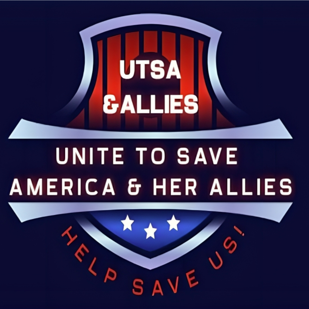 UTSA & Allies Logo: Unite to Save America & Her Allies - Help Save Us!