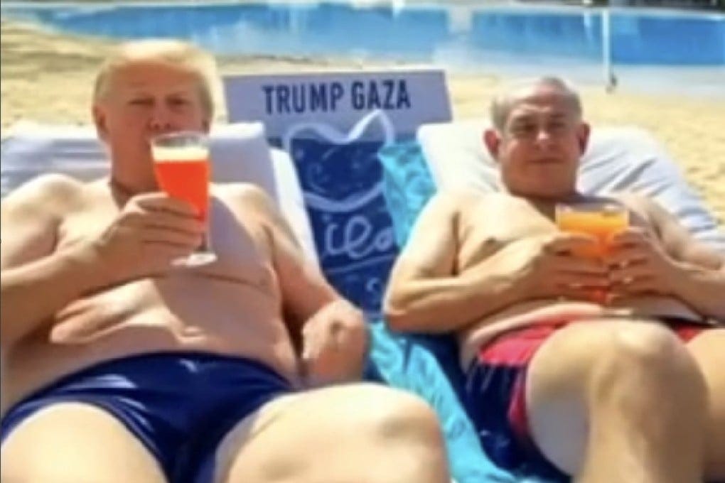 Trump AI video showing Gaza as seaside resort draws backlash | South China  Morning Post