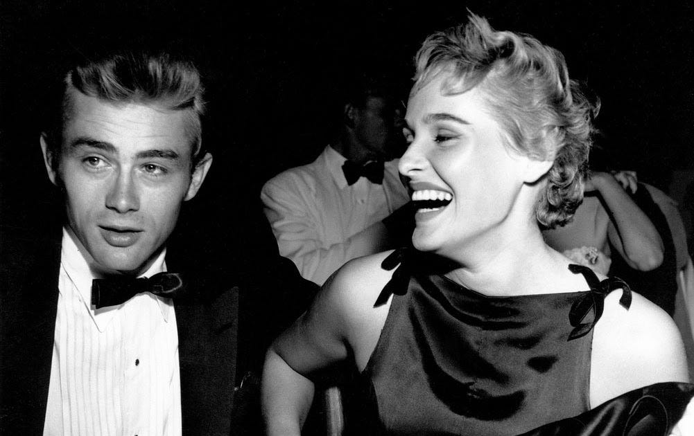 James Dean and Ursula Andress