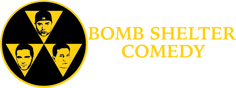 Bomb Shelter Comedy Show (Logo - Yellow)