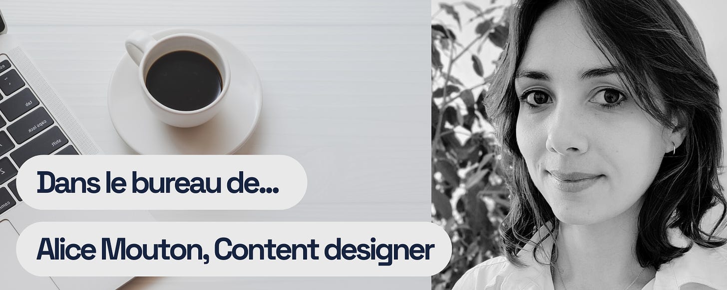 Dans le bureau d’Alice Mouton, Senior Content designer chez Malt