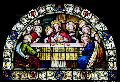 "Magnificent Last Supper" Religious Stained Glass Window