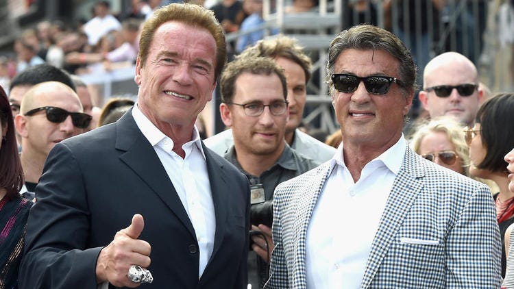 Sylvester Stallone affirme qu'Arnold Schwarzenegger est la plus grande star  des films d'action | CNEWS
