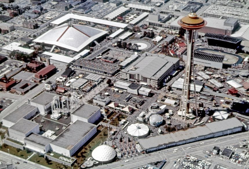 aerial of seattle world s fair 1962 49357305316