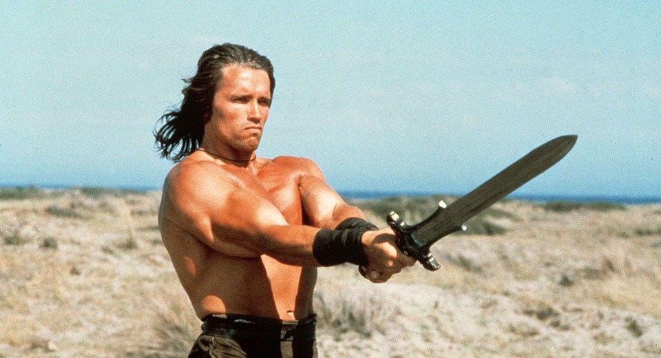 Arnold Schwarzenegger's Conan Sword Video | Screen Slate
