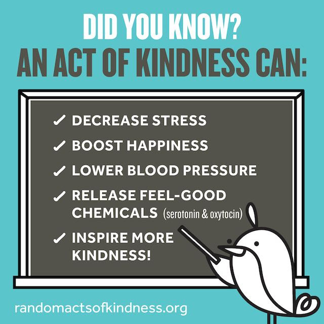 It's Random Acts of Kindness Week: The Health Benefits of Being Kind and  Ideas for Rocking It - Good News Network