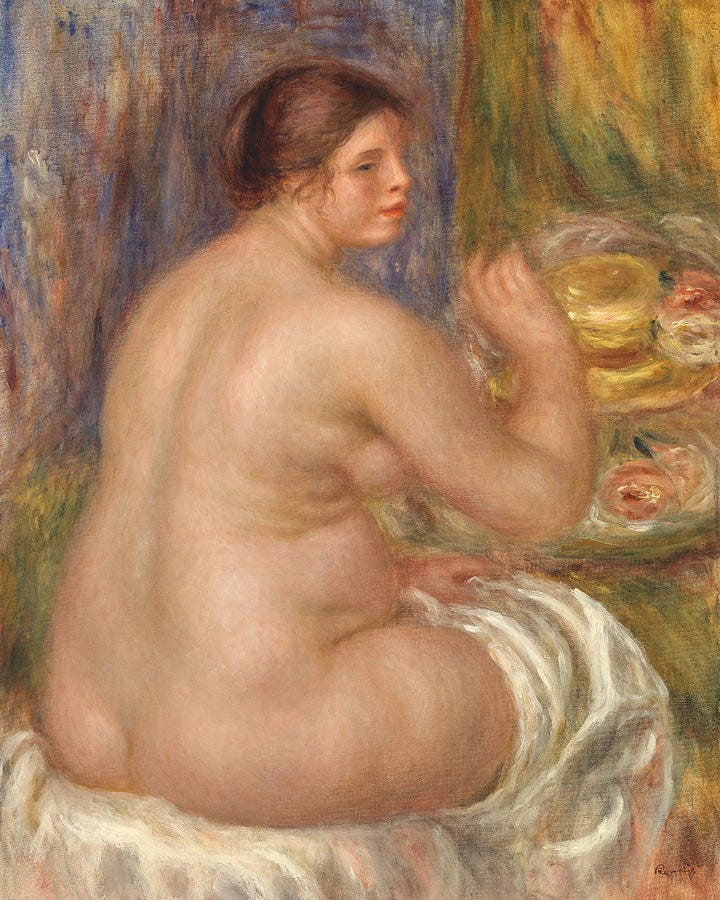 Nude Back Painting - Nude from the Back by Pierre-Auguste Renoir