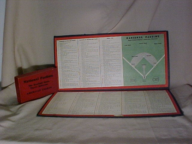 National Pastime Boards Simology