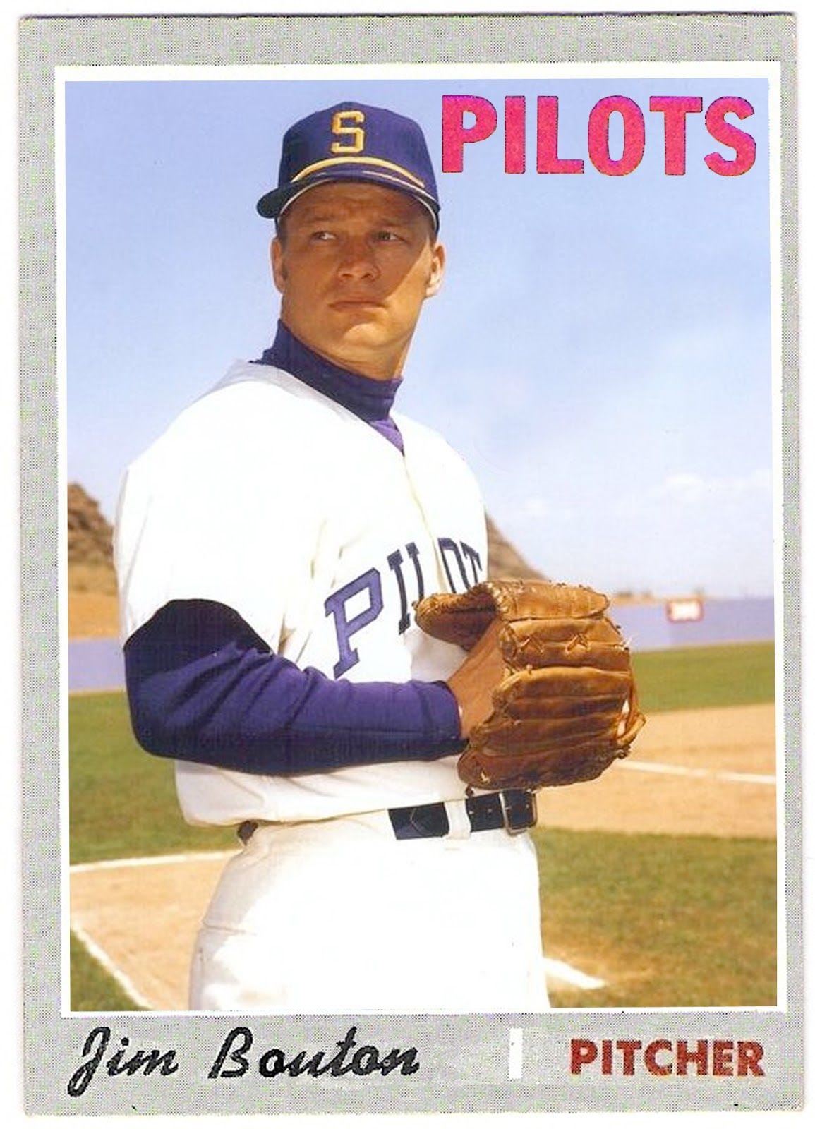 1970 Topps Jim Bouton | Baseball trading cards, Major league baseball  stadiums, Major league baseball teams