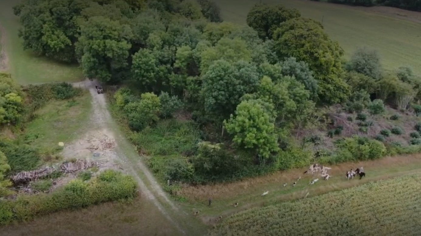 Portman hunt drone footage