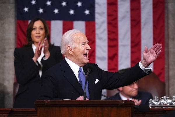 Biden warns of democracy under attack and takes aim at Trump in fiery State  of the Union address - The Globe and Mail