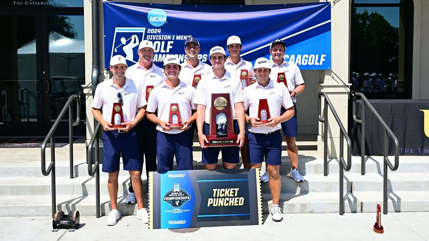 Auburn men's golf wins NCAA Baton Rouge Regional