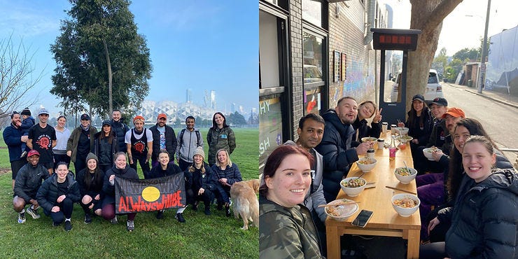 With the Unified Music Group team at the Heal Country Run in association with Clothing the Gap in Melbourne.