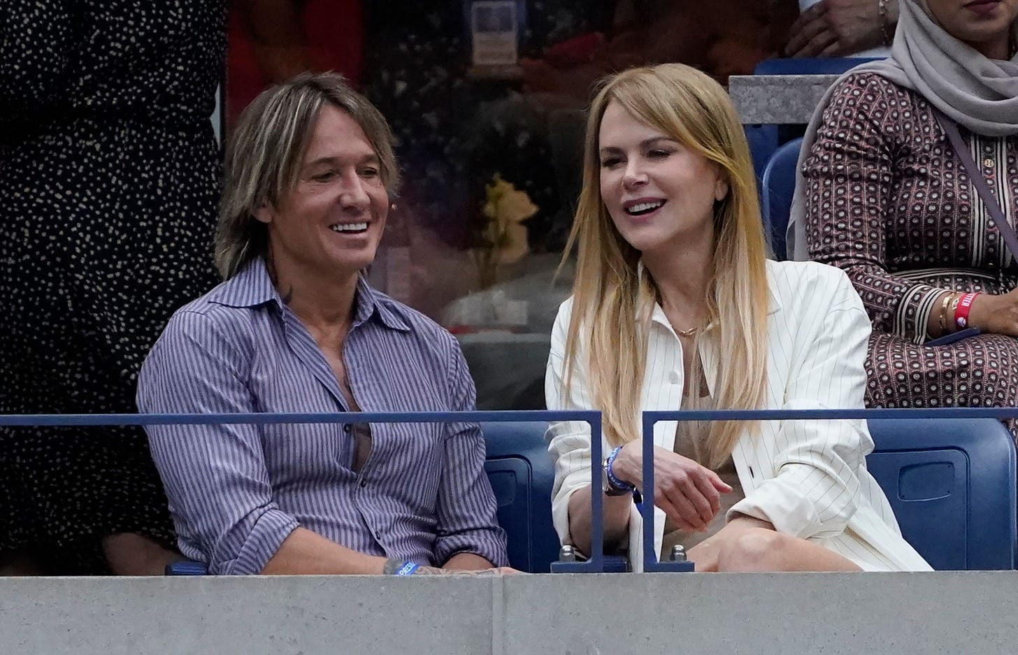 Kidman was at the match with singer-songwriter husband Keith Urban