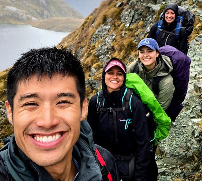 Selfie on Routeburn Track