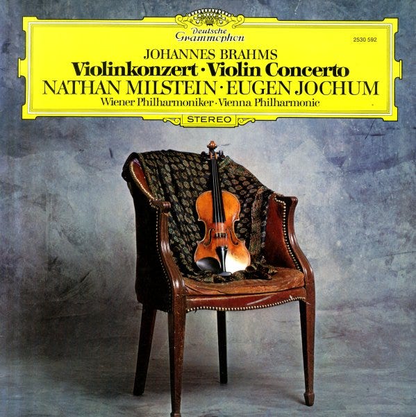Brahms : Violin Concerto In D Major Op 77 -- Nathan Milstein/Eugen Jochum/Vienna  Philharmonic (LP, Vinyl record album) -- Dusty Groove is Chicago's Online  Record Store