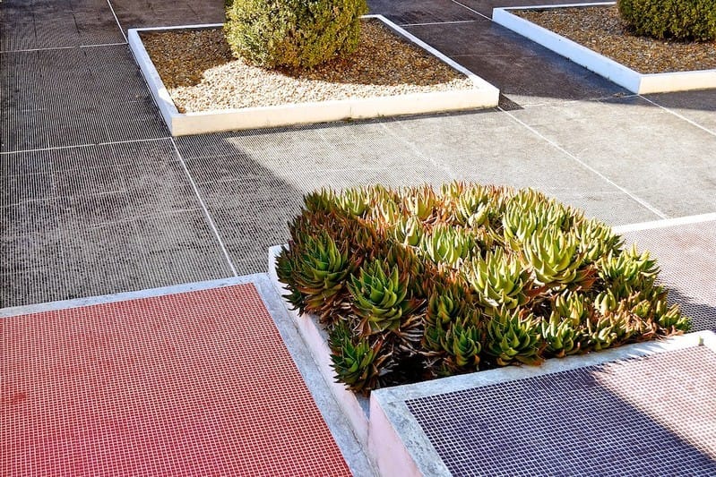 Cubist Planting Area at Villa Noailles, France Cubist Planting Area at Villa Noailles, France