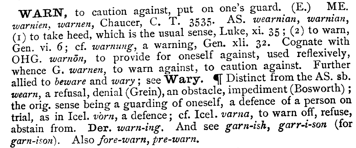 Walter William Skeat, An Etymological Dictionary of the English Language (Oxford University Press, 1924) Walter William Skeat, An Etymological Dictionary of the English Language (Oxford University Press, 1924)
