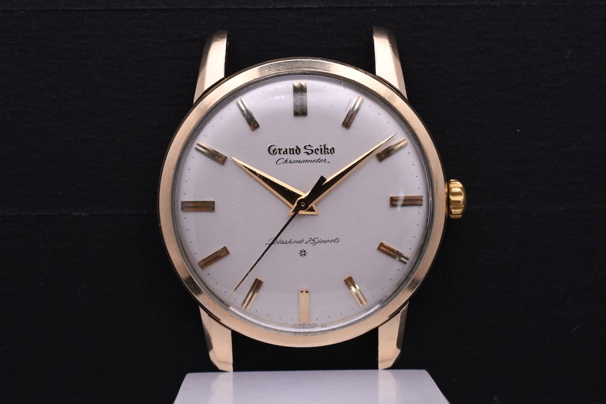 ジャンク SEIKO GS 1st Chronometer Ref：J14070 グランドセイコー ファーストモデル 獅子メダリオン 筆記体 手巻き メンズ 腕時計■14049
