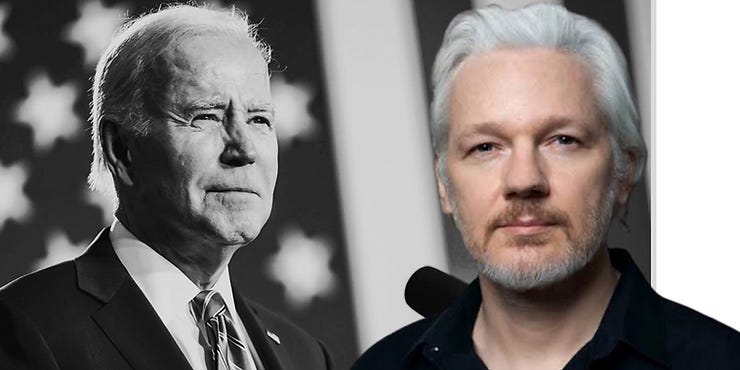 Images : Biden, Assange