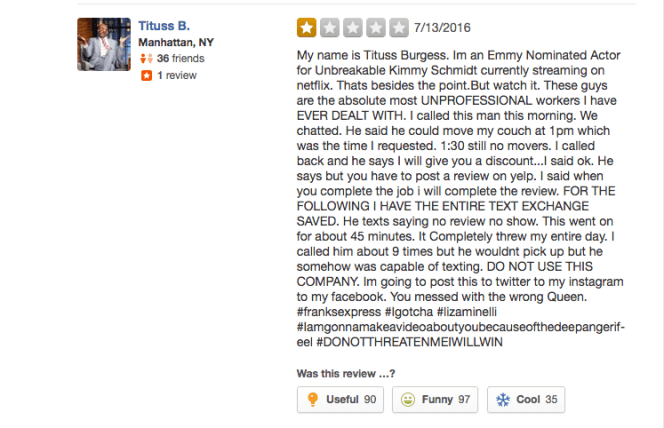 titus burgess yelp review