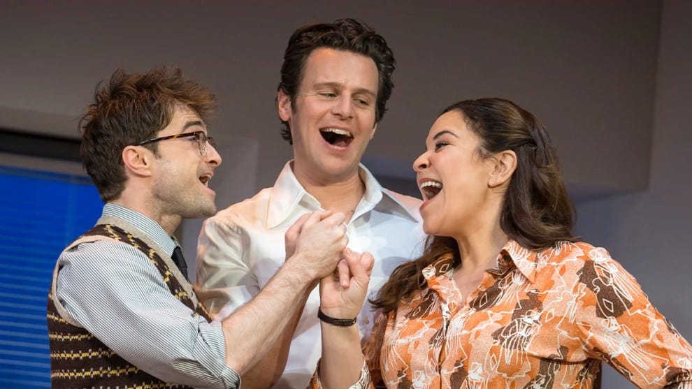 Merrily We Roll Along' Off Broadway Review: Jonathan Groff and Daniel  Radcliffe Try to Resuscitate a Sondheim Flop - TheWrap