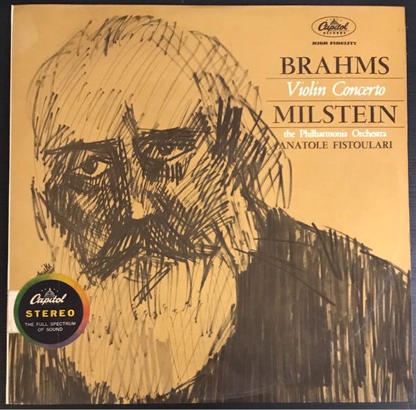 Brahms - Milstein, The Philharmonia Orchestra, Anatole Fistoulari – Violin  Concerto – Vinyl (LP, Stereo), 1961 [r14989885] | Discogs