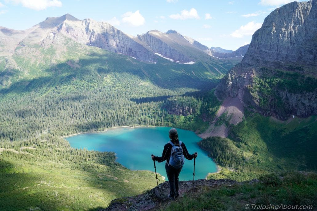 Whether you come for the glaciers or the views, you can't go wrong in Glacier! (Shot from Grinnell Glacier trail.)