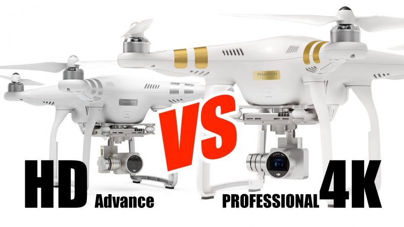 dji phantom 3 advanced vs professional models