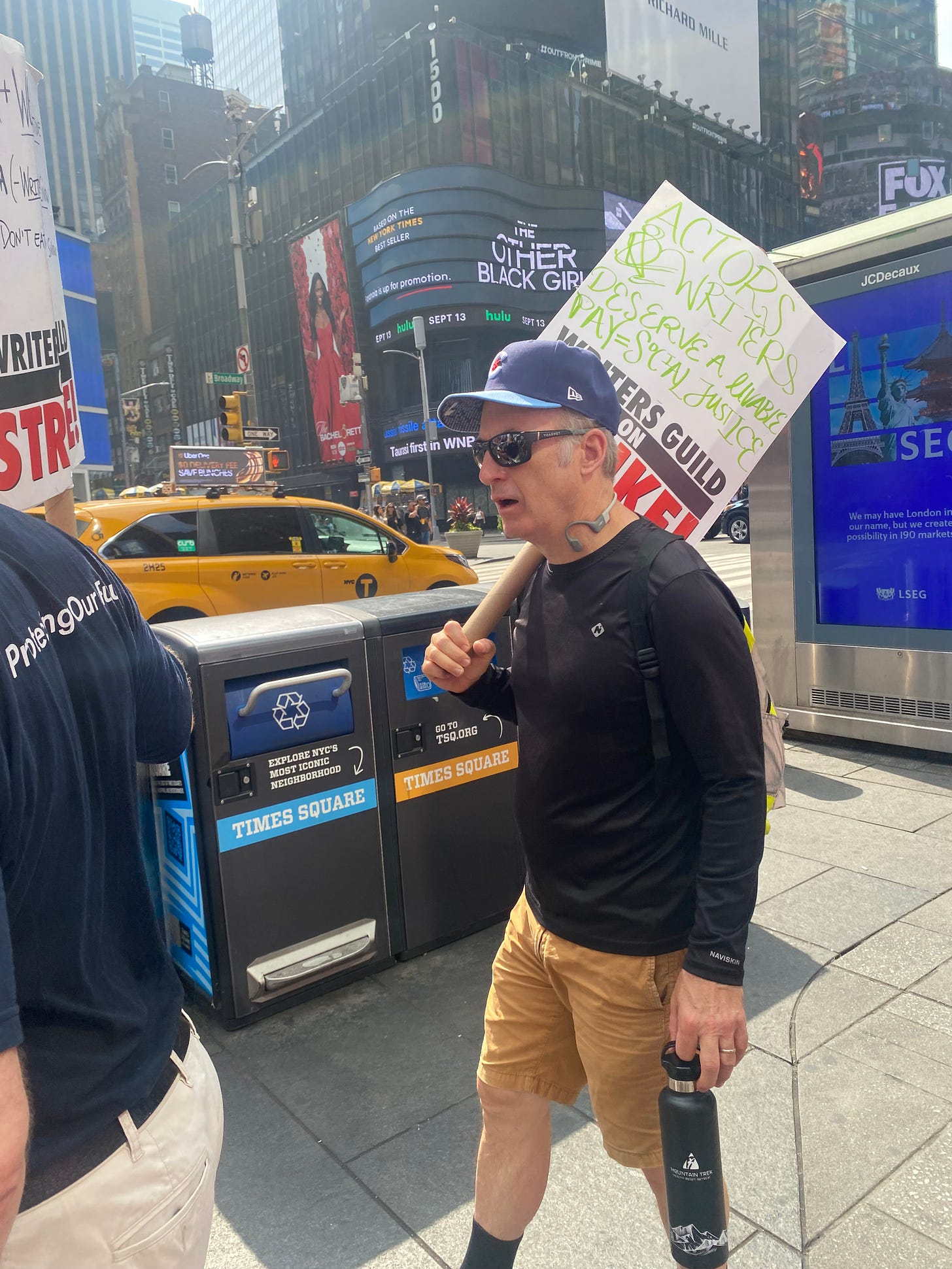 Bob Odenkirk on the picket line on Star Trek Day in NYC
