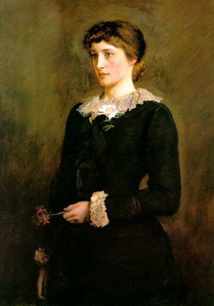 A Jersey Lily, Portrait of Lillie Langtry, 1878 - John Everett Millais