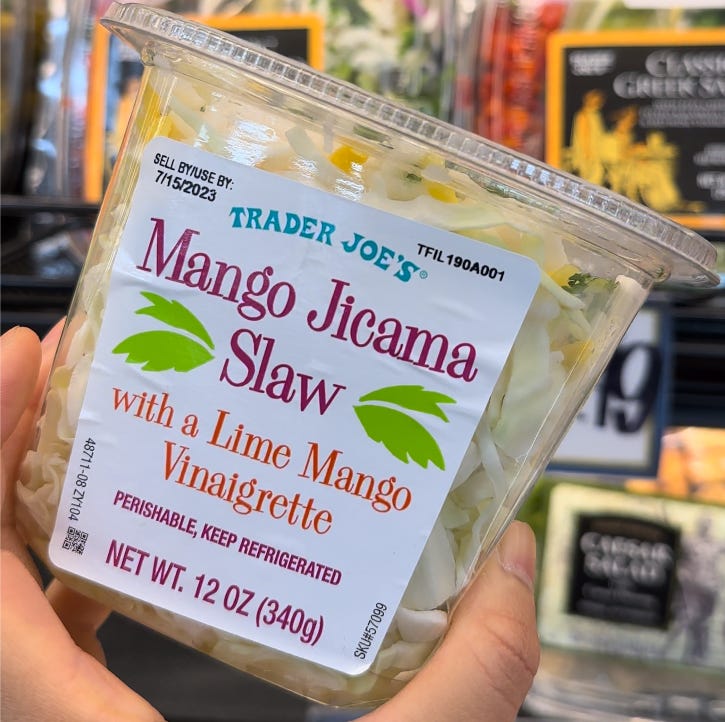 mango jicama slaw at trader joes