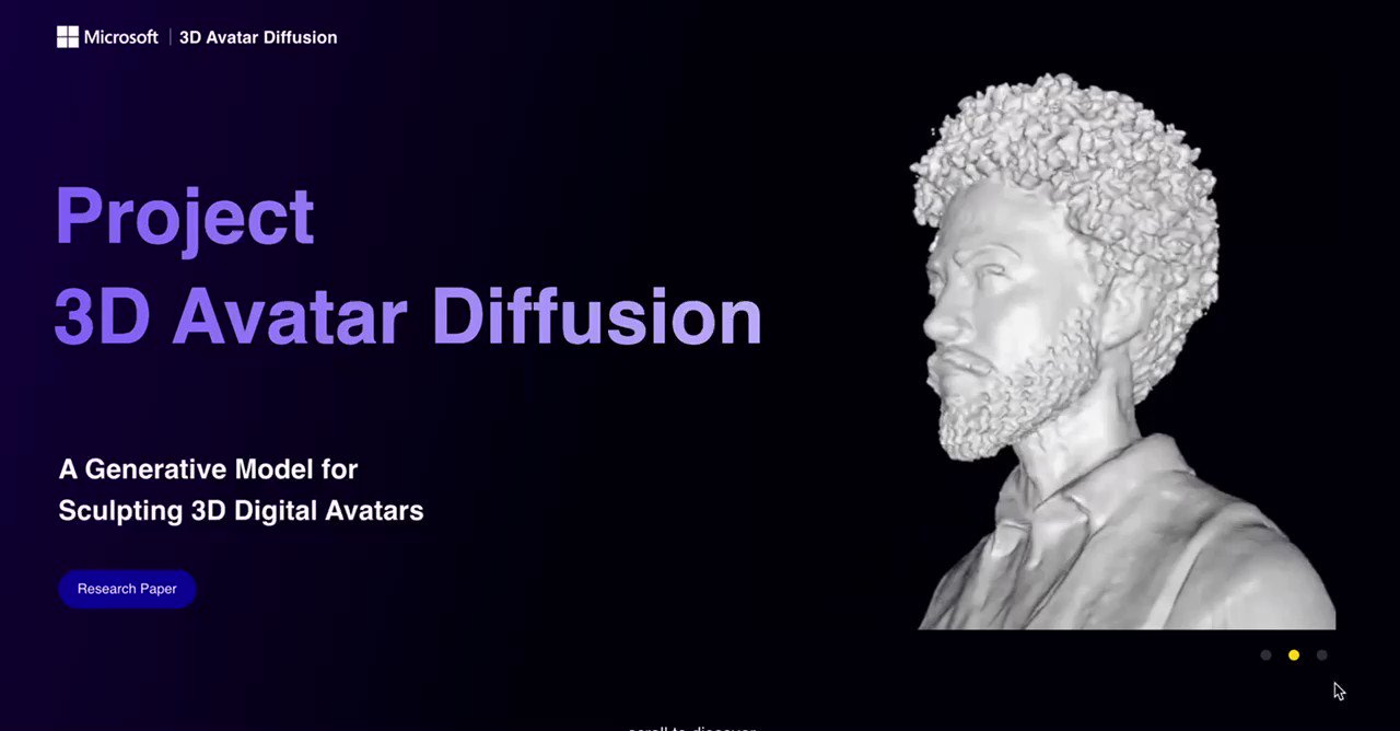 AK on X: "Rodin: A Generative Model for Sculpting 3D Digital Avatars Using  Diffusion abs: https://t.co/1gKlCi12kd project page:  https://t.co/be0s6tYVgd https://t.co/QHm2rpuBTI" / X