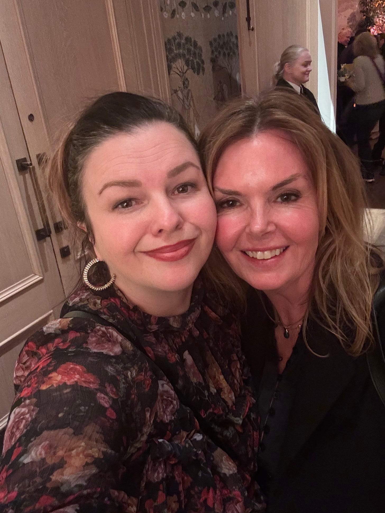 A selfie of Amber and Clelia Mountford. Both look into the camera smiling. A selfie of Amber and Clelia Mountford. Both look into the camera smiling.