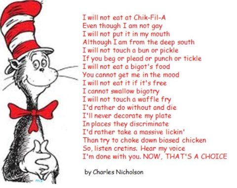 From Where I Sit: Dr. Seuss' Chick-Fil-A