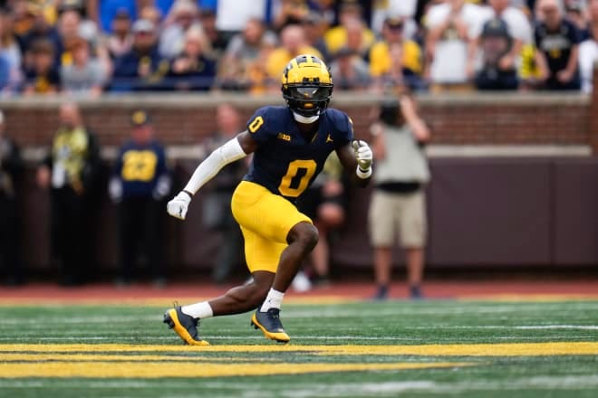 Mike Sainristil Earns B1G Defensive Player Of Week Award After Two-INT Day  - Maize&BlueReview