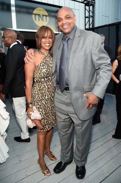 Personality Gayle King and former NBA player/tv personality Charles Barkley attends the 2017 NBA Awards Live on TNT on June 26, 2017 in New York, New...