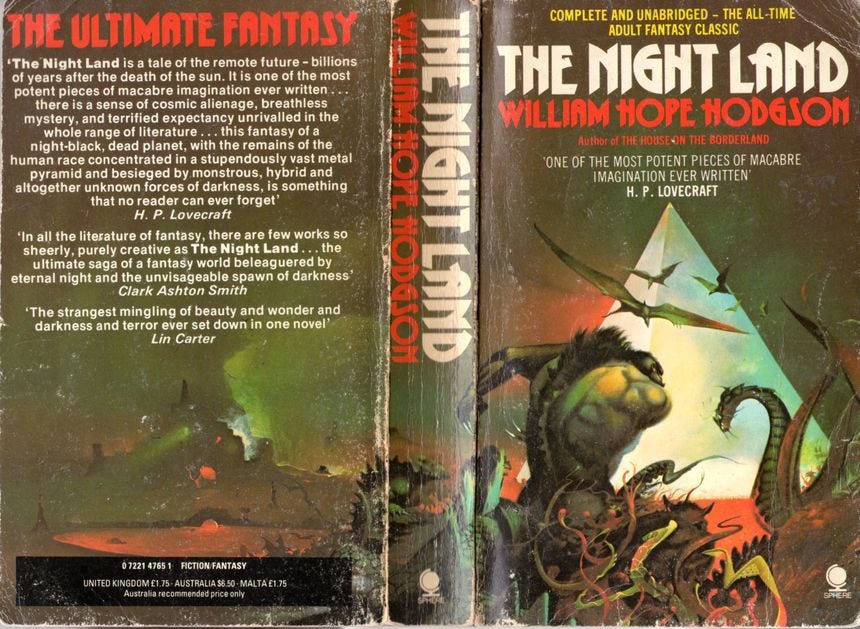 The Night Land - William Hope Hodgson Fantasy Places, Macabre, Bizarre, All About Time, Senses, Tales, Comic Book Cover, Night, Artist