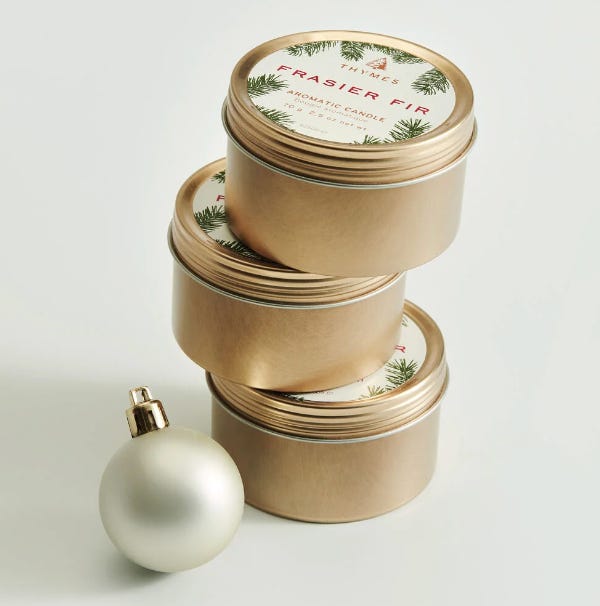 Thymes Frasier Fir Travel Tin Candle