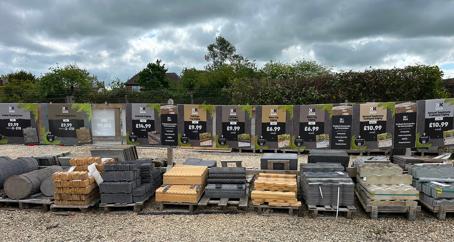 Trowbridge Garden Centre - outdoor patio slabs