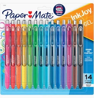 Paper Mate Colorful Gel Pens - InkJoy Gel Pens, Assorted Medium Point (0.7). Perfect for Vibrant, Colored Writing and Sketching with Paper Mate