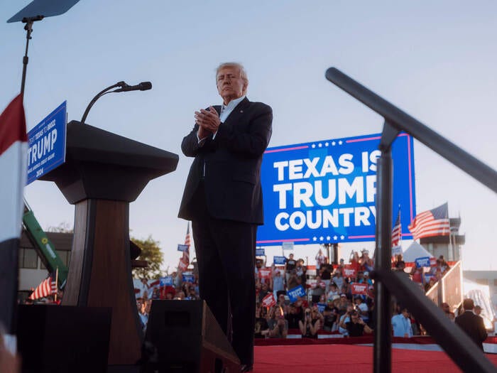 Thousands of Trump supporters gathered on March 25, 2023 in Waco to hear Donald Trump speak at his first 2024 presidential campaign rally