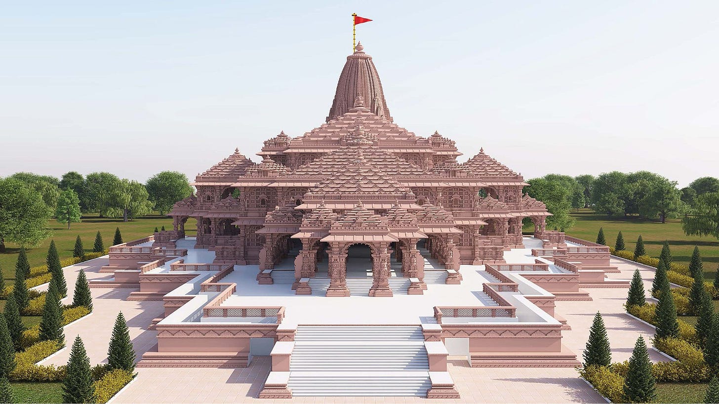 Ornate Indian Hindu temple will open on old mosque site, fulfilling Modi's  election promise | CNN