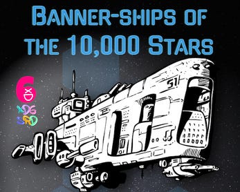 Cover Image for Banner-ships of the 10,000 Stars.