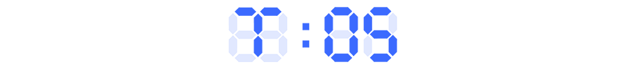 T:05 written in the style of a digital clock