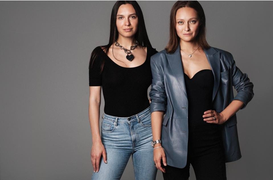 DressX founders Daria Shapovalova and Natalia Modenova