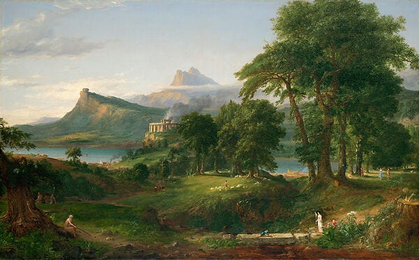 Thomas Cole | The Course of Empire: The Arcadian or Pastoral State |  American | The Metropolitan Museum of Art