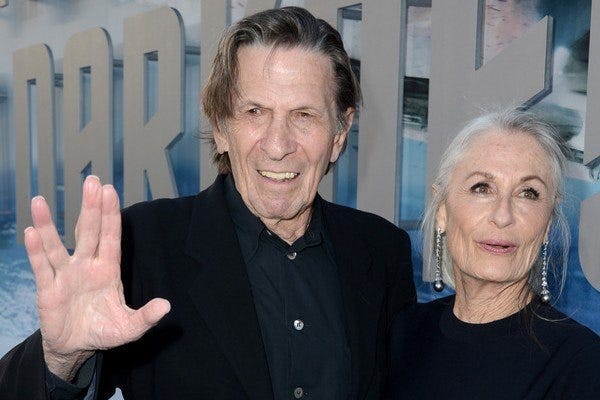 leonard nimoy with wife