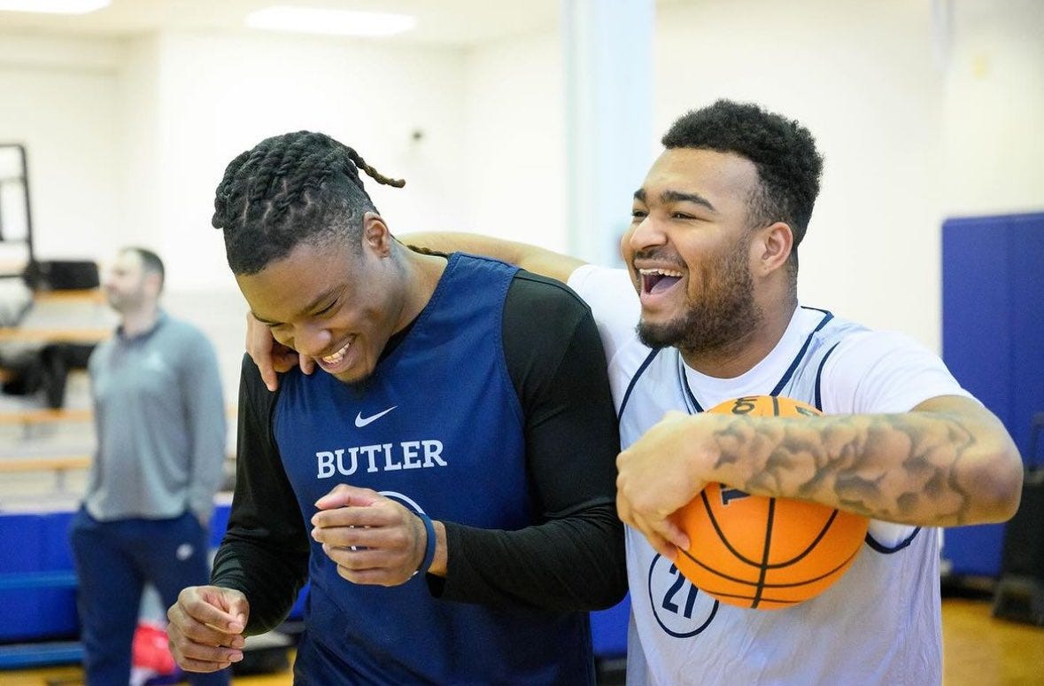 Butler Basketball Guru on X: "Pierre Brooks II (@nba_pbj) and Jahmyl Telfort  (@SmoothXJah)… Brooks: - 14.6 PPG - 40.5% from 3PT - 4.0 RPG - 1.1 APG  Telfort: - 14.0 PPG -