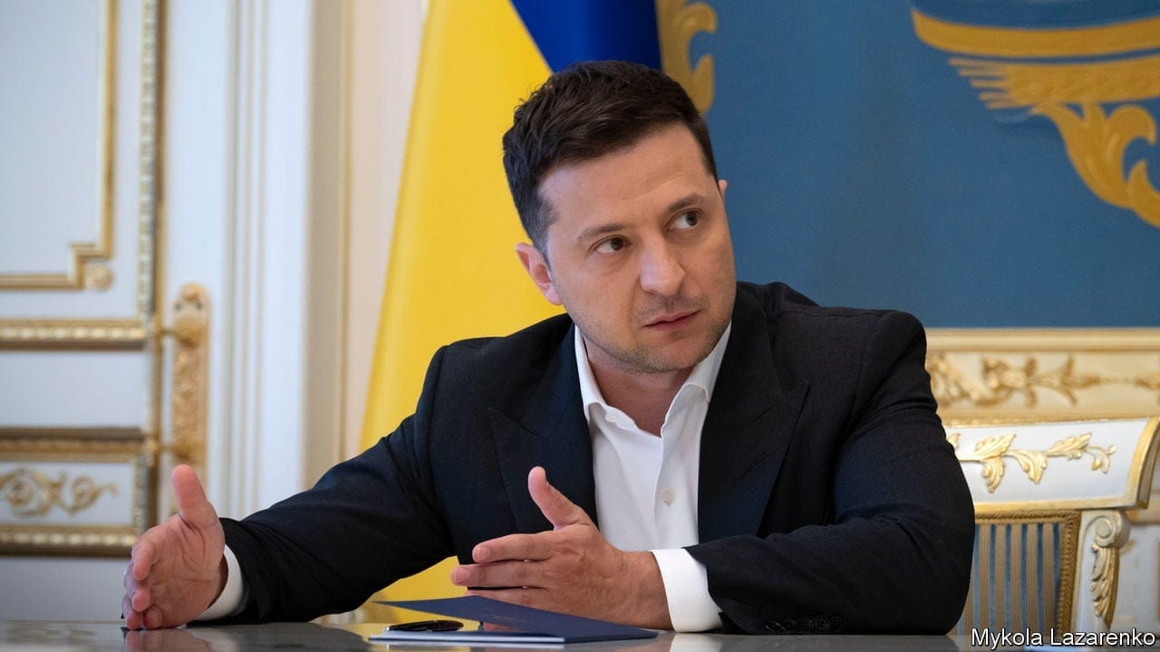 An interview with Ukraine's president, Volodymyr Zelensky